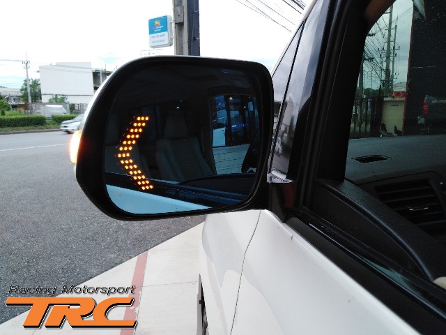 ALPHARD 2008-2014 เนื้อกระจก เลนส์กระจกมองข้างสีฟ้าช่วยตัดแสงเพิ่มความปลอดภัยในระหว่างขับขี่ มีสัญญาณไฟเลี้ยว LED